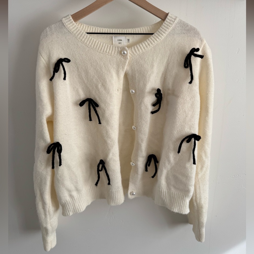 Black Bows Sweater